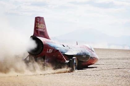 El vehículo en el que intentó batir el record