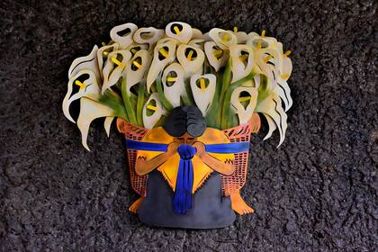 El Vendedor de Alcatraces, reproducción de la obra de Diego Rivera.