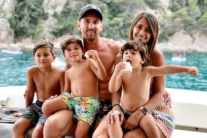 El verano de los Messi en familia.