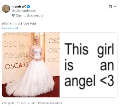 El vestido de Elle Fanning fue uno de los más comentados de la noche