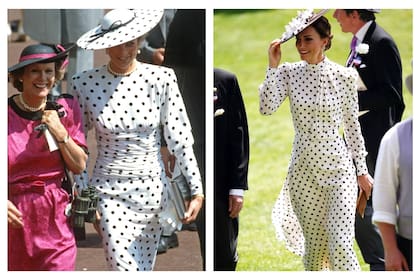 El vestido de Kate Middleton está inspirado en el usado por su fallecida suegra, Lady Diana Spencer, 25 años antes
