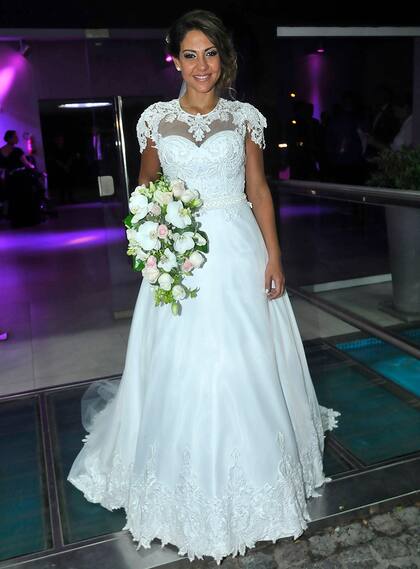 El vestido de Tamara Alves fue una creación de Claudio Cosano