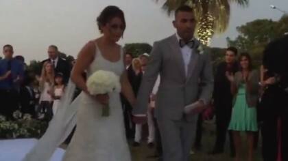 El vestido de Vanesa Mansilla, capturado por el Instagram de su diseñador, Javier Saiach