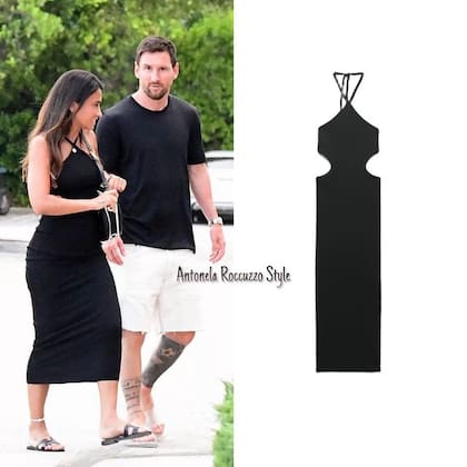 El vestido 'low cost' que lució Antonela Roccuzzo para ir al supermercado en Miami