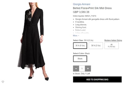 El vestido que usó Meghan Markle para la entrevista con Oprah Winfrey: un diseño de Giorgio Armani que cuesta más de 500o dólares