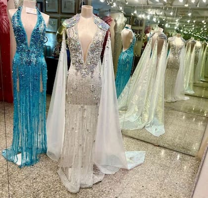 El vestido que utilizará Maripily en la final de La Casa de los Famosos es un mesh color off white