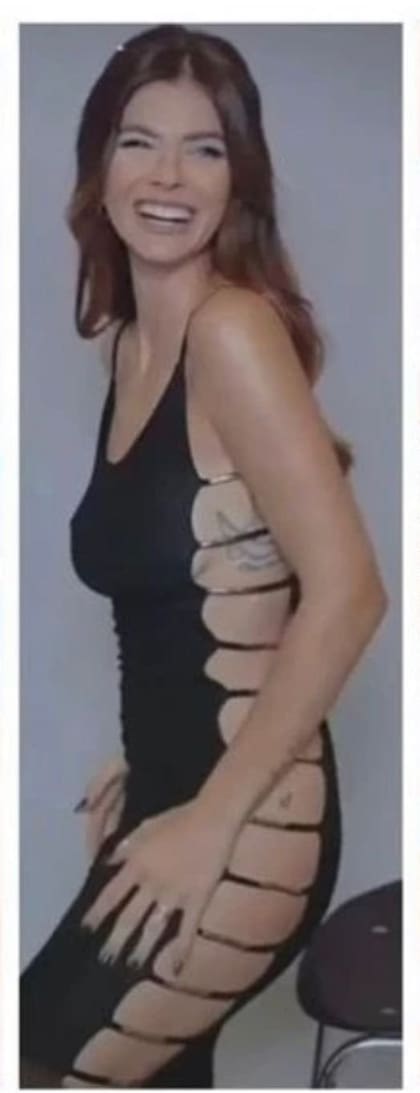 El vestido que utilizó la China Suárez para modelar en una marca de ropa