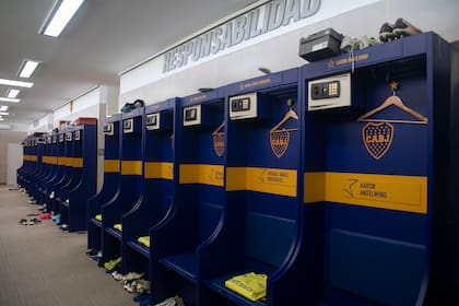 El vestuario de Primera en Boca Predio