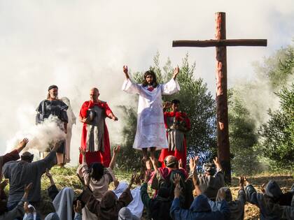 El Via Crucis viviente se repetirá en la Semana Santa de 2025. Foto: Prensa Sandra Kan & Cristela Cicaré