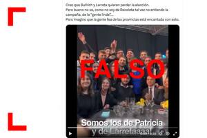 Es falso el video en el que seguidores de Patricia Bullrich cantan “somos los pitukitos de Recoleta”: el audio está manipulado