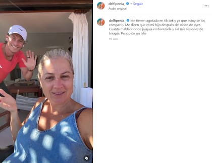 El video con el que Delfi Peña se viralizó (Foto: Captura Instagram/@delfipenia_)