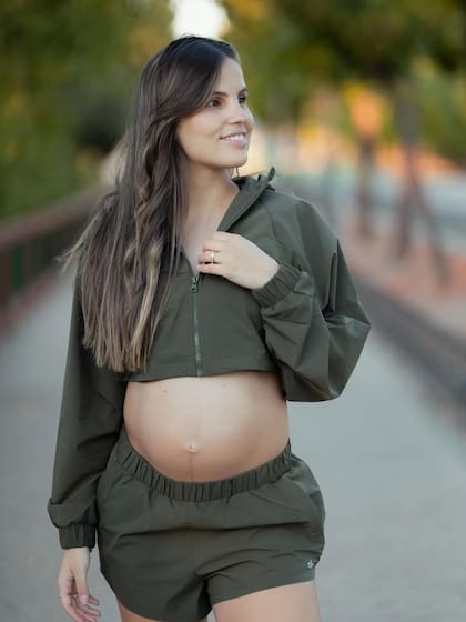 El video de Emilia entrenando durante su embarazo generó debate entre los usuarios (Captura: Instagram @emiliafferrero)