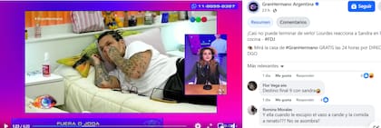El video de Sandra se volvió viral en las redes sociales (Foto: Captura Facebook Gran Hermano Argentina)