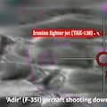 Israel mostró el video del momento en que derribó el avión de combate iraní Yak-130