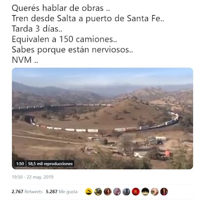 Uno de los posteos en redes que generó la desinformación