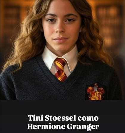 El video hecho con IA que colocó el rostro de Tini Stoessel como Hermione