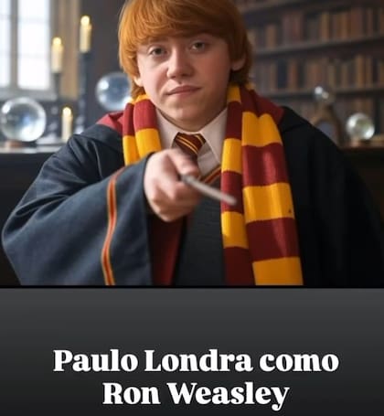 El video hecho con IA que colocó el rostro de Paulo Londra como Ron
