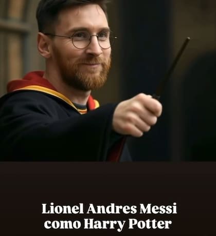 El video hecho con IA que colocó el rostro de Lionel Messi como Harry Potter
