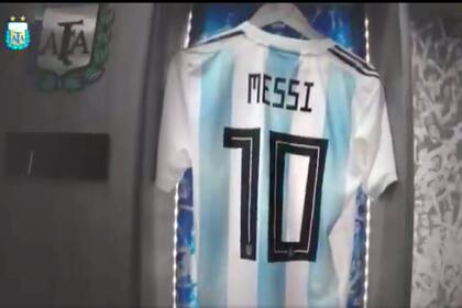 La imagen final del video que hizo la AFA para halagar a Lionel Messi.