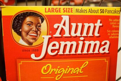 El viejo logo y nombre de la marca de productos para el desayuno, Aunt Jemima