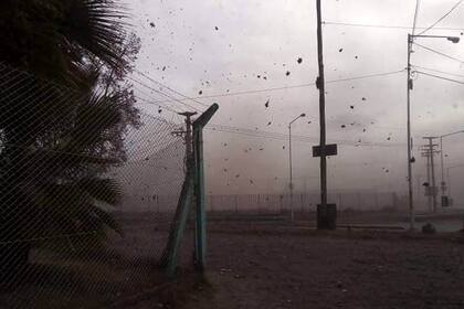 El viento Zonda puede llegar a más de 80 kilómetros por hora