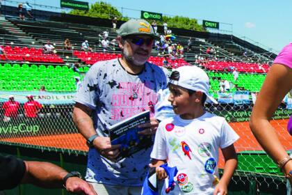 El viernes 3 de febrero, Diego y “Benja” dijeron presente en la primera fecha de la serie de Copa Davis que se disputó en el Parque Sarmiento.