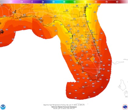 El viernes, Orlando podría experimentar un descenso significativo de la temperatura de la semana tras el paso de un frente frío