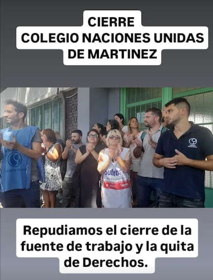 El viernes personal docente y no docente protestaron frente a la institución que no abrirá sus puertas el próximo lunes