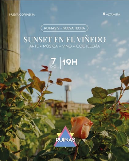 El viñedo abre sus puertas para una edición especial al aire libre (Foto: Instagram @nuevacorinema)