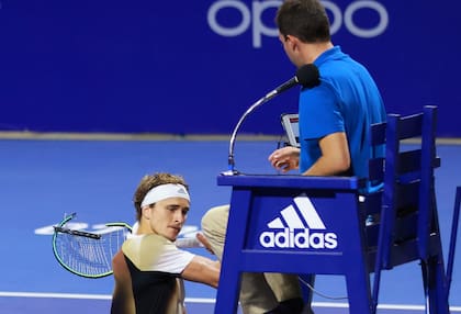 El violento episodio protagonizado por Alexander Zverev en el torneo de Acapulco, hace dos semanas. 