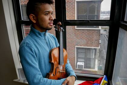 El violinista Wuilly Arteaga vive desde septiembre en Nueva York