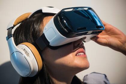Unos anteojos Gear VR de Samsung