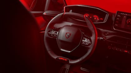 El volante del E-208 GTi