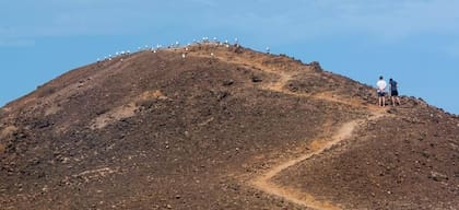 El volcán La Caldera es una de las mayores atracciones del islote