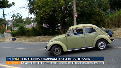 El Volkswagen Beetle de 1972, propiedad del docente jubilado Marcelo Siqueira.