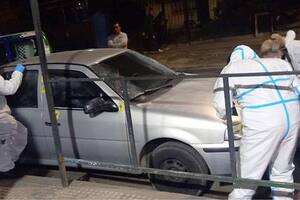 El Volkswagen Gol usado por los asesinos del empresario Gabriel Esteban Izzo