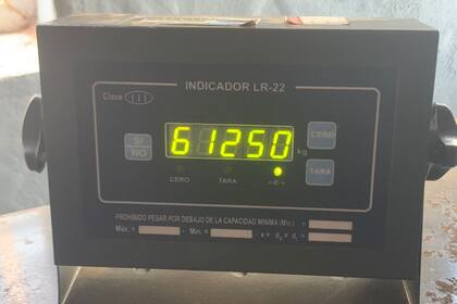 El volumen de soja de contrabando que llevaba el camión