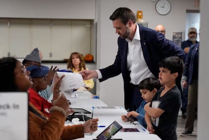 El voto del candidato a vicepresidente.