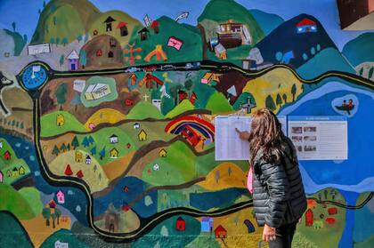 El voto en las escuelas del interior de Córdoba