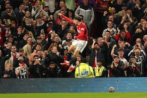 El “homenaje” de Garnacho a su ídolo en el gol que abrió la victoria de Manchester United