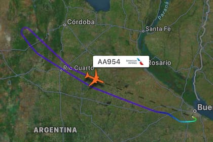 El vuelo de American Airlines debió volver a Ezeiza