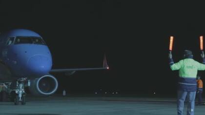 El vuelo de Austral que llegó anteayer a Río Cuarto