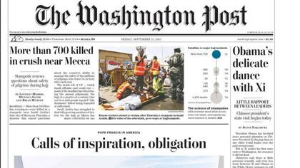El Washington Post puso el acento en la imagen "inspiradora" que brindó el sumo pontífice