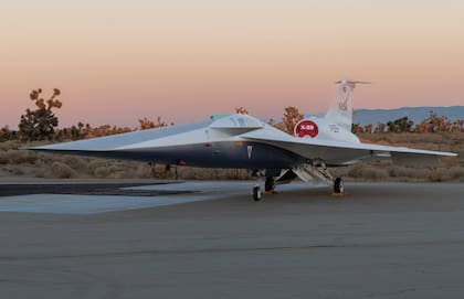 El X-59 está diseñado con un cuerpo afilado y alas largas y delgadas (Foto: NASA)