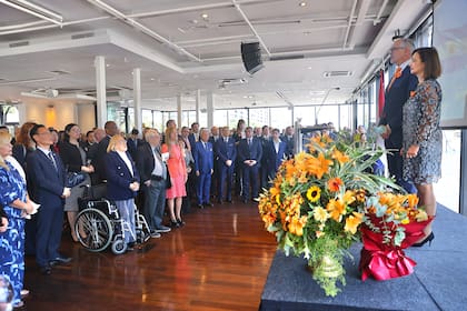 El Yacht Club fue ambientado acorde a los colores de los Orange Nassau