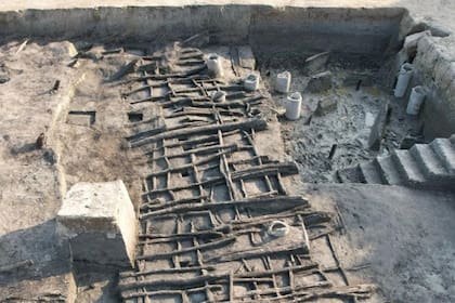 El yacimiento arqueológico de Baicaoyuan en Shaoxing, este de China