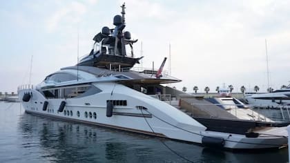 El yate confiscado a Alexei Mordashov, acusado de ser un oligarca cercano a Putin