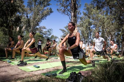 El yoga fue una de las experiencias mas concurridas.
