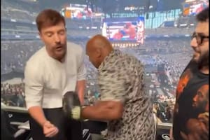 El youtuber Mr. Beast, en problemas: quiso bromear con Mike Tyson y quedó doblado de dolor.