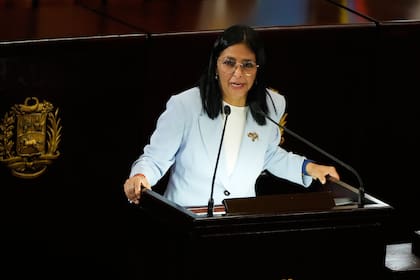 elcy Rodríguez ha ratificado la “preservación del poder” por parte del chavismo como uno de sus tres principales objetivos
(AP/Ariana Cubillos)